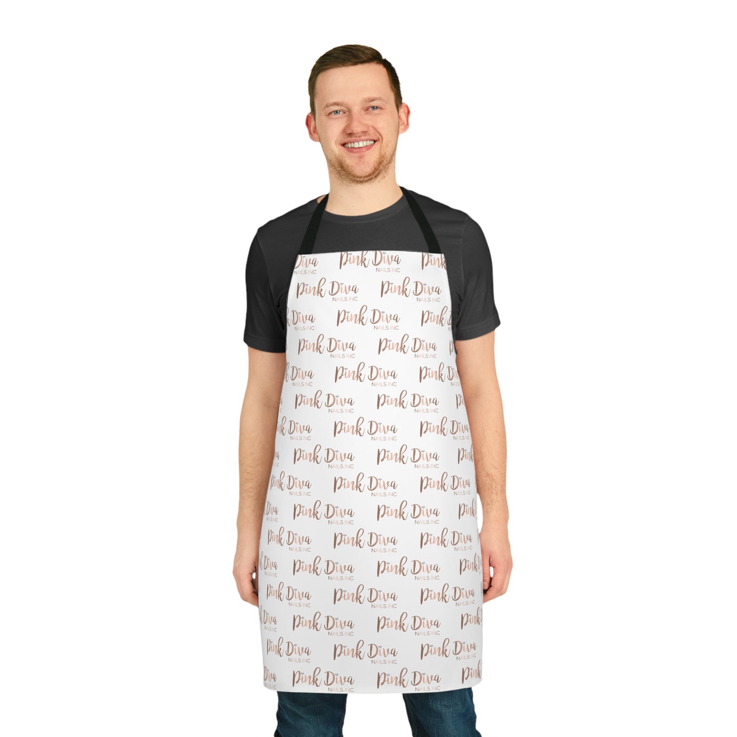 Monogram Apron White